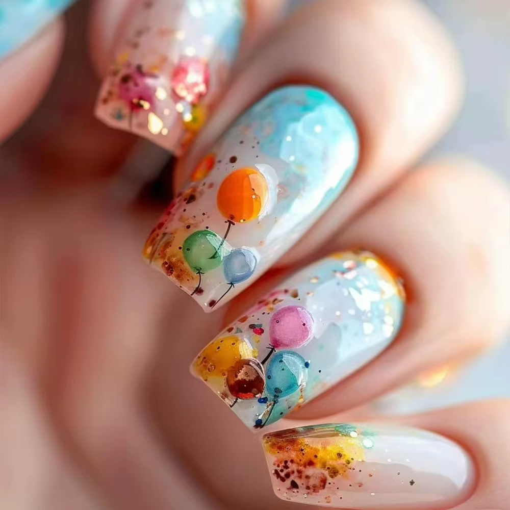 Patchs pour ongles dégradés noirs et rouges, avec colle gelée, rayures à paillettes simples français