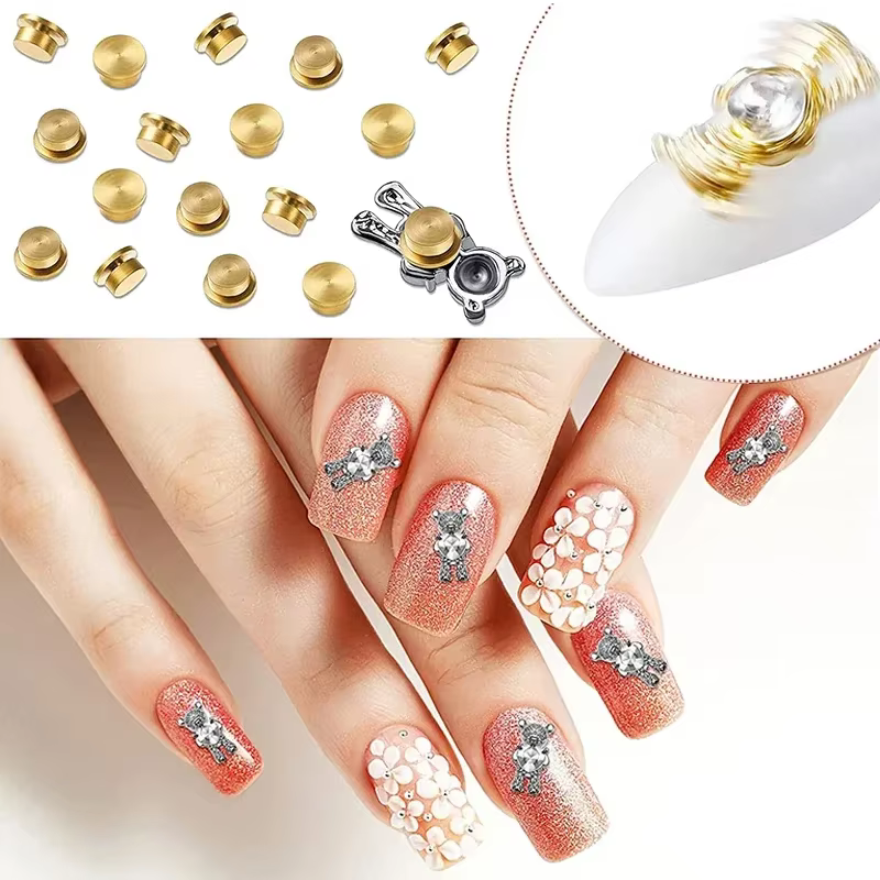 30/20/5 pièces manucure rotatif bijoux accessoires dessin animé rotatif universel roulement rotatif