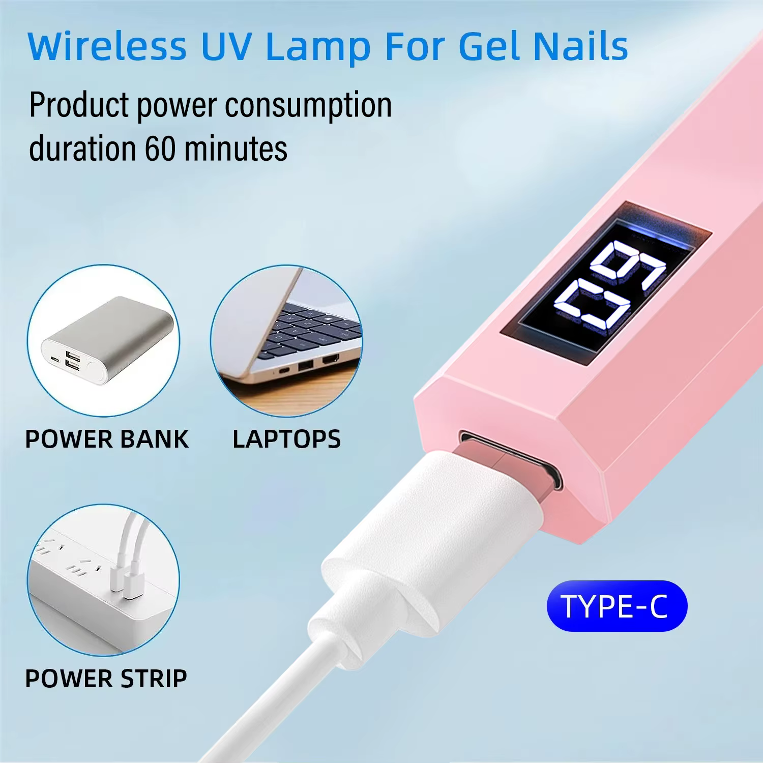 YIKOOLIN pratique lampe sèche-ongles à main UV/LED durcissement des ongles tout le vernis Gel outil 
