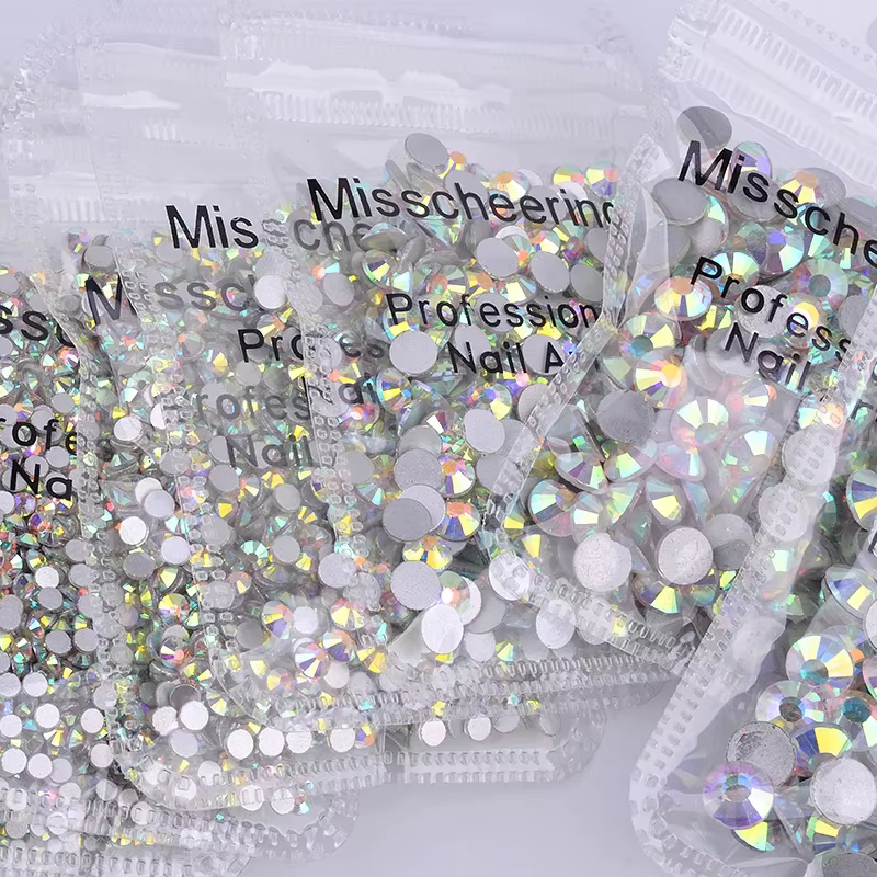 144/288/1440 pièces SS3-SS50 cristal AB clair Strass pour ongles Non correcteurs pierres à dos plat 