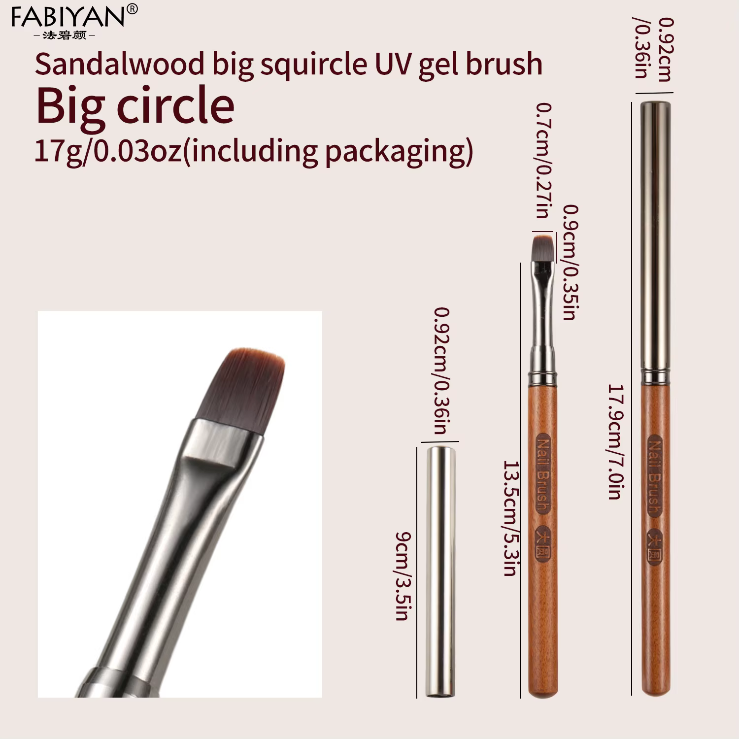 Stylo de photothérapie à colle pour Nail Art en bois de santal, brosse pour Gel UV, peinture, dessin