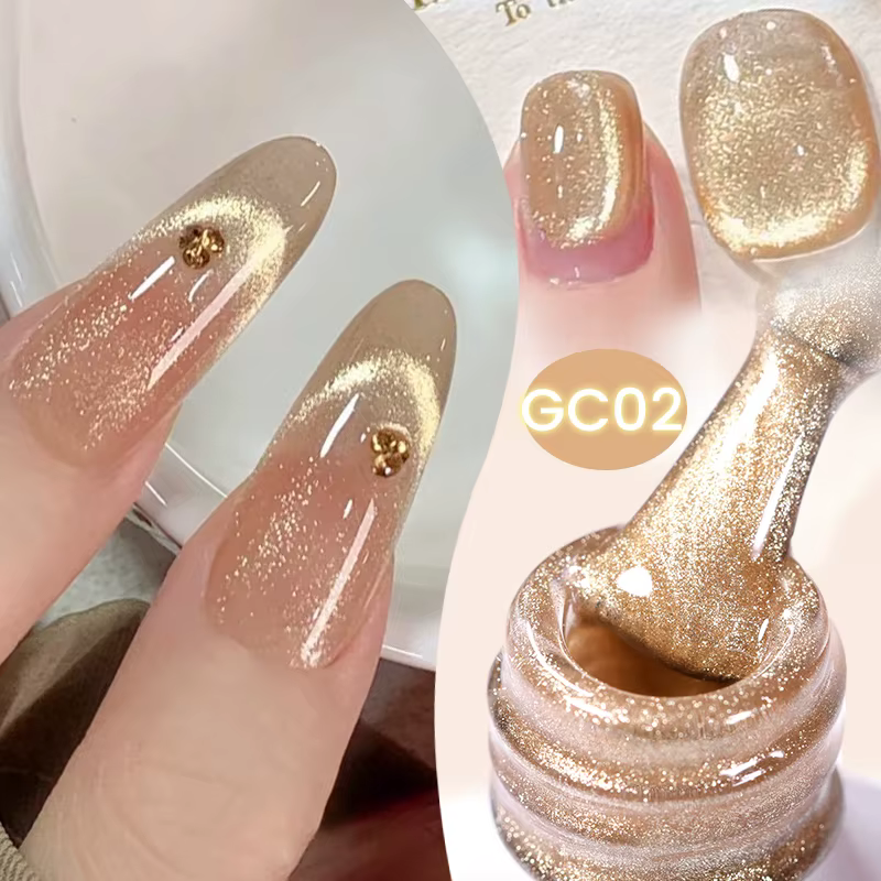 BORN PRETTY 10ml chat Gel magnétique scintillant Semi Permanent tremper manucure Gel UV vernis à ong