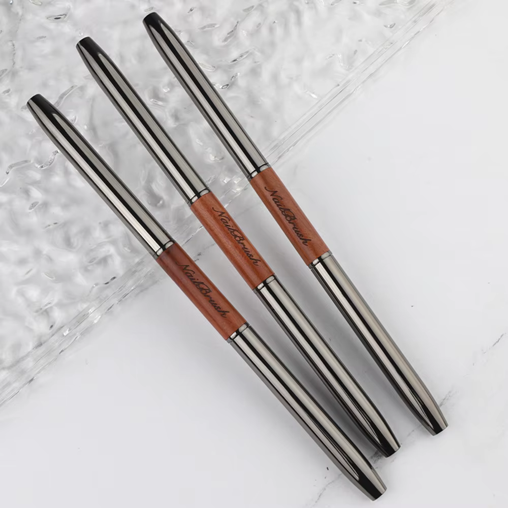 Stylo à ongles Double extrémité, brosse de colle, stylo de photothérapie, brosse de revêtement de Ge