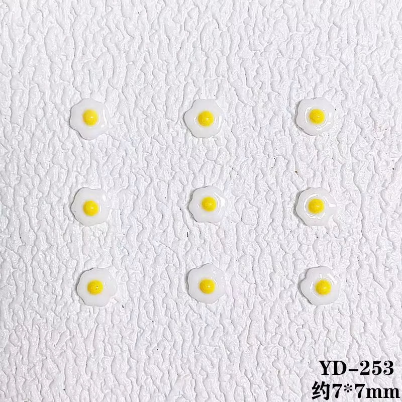 20 pièces de breloques pour ongles en forme de mini-canard jaune, mignonnes, en résine 3D, amusantes