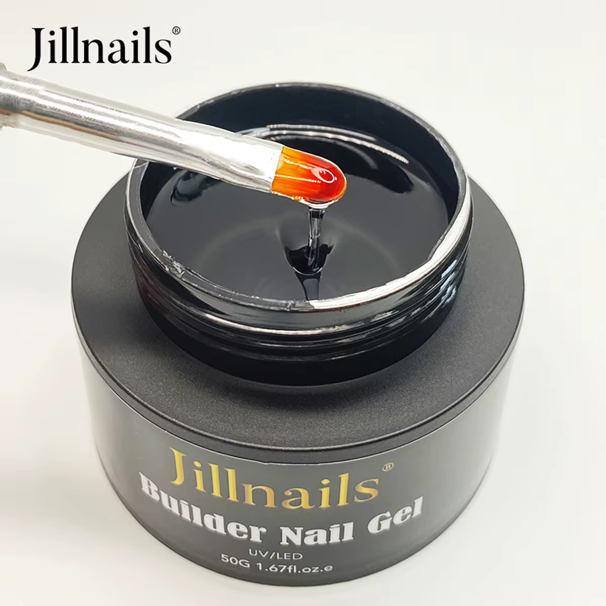Jillnails 50 ml Gel pour ongles auto-nivelant Gel moyen pour la construction d'extensions d'ongles