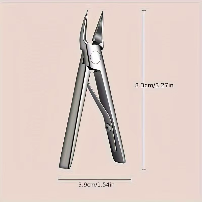 Coupe-ongles professionnel épais avec corps en acier inoxydable, pour le soin des ongles et l'élimin