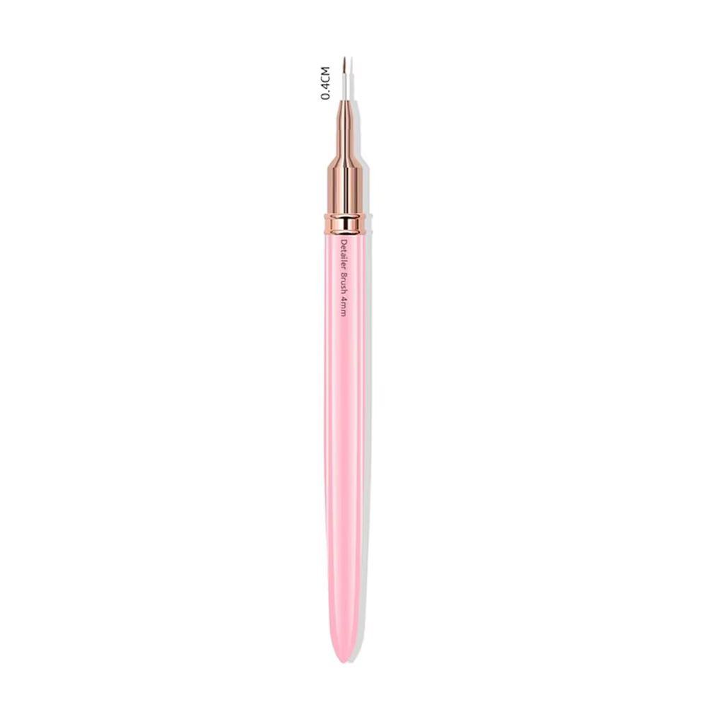 Pinceaux roses pour Nail Art, 4/8/12/20/25mm, pour dessin fin, pour peinture, Design artistique, out