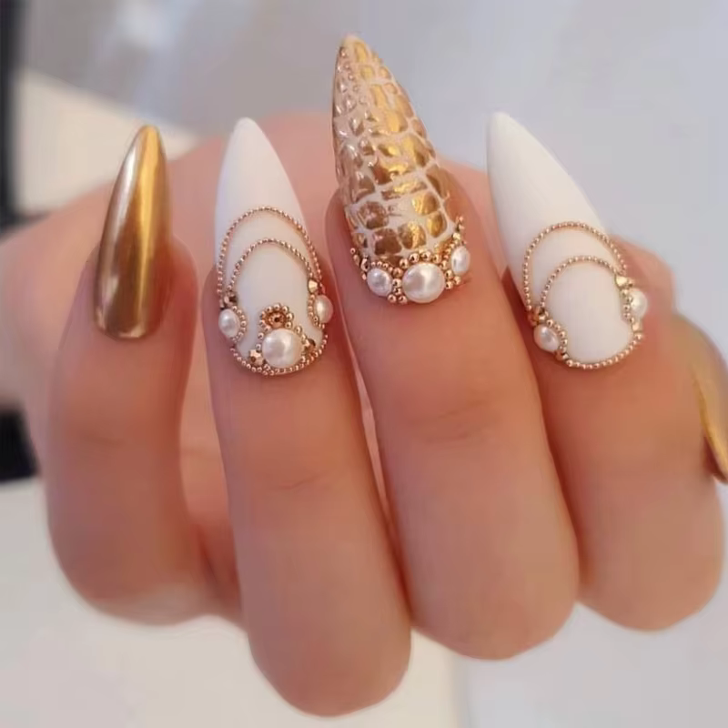 5000 pièces 0.8mm Nail Art Caviar perle paillettes strass pour Micro boule d'acier décorations 3D Ge