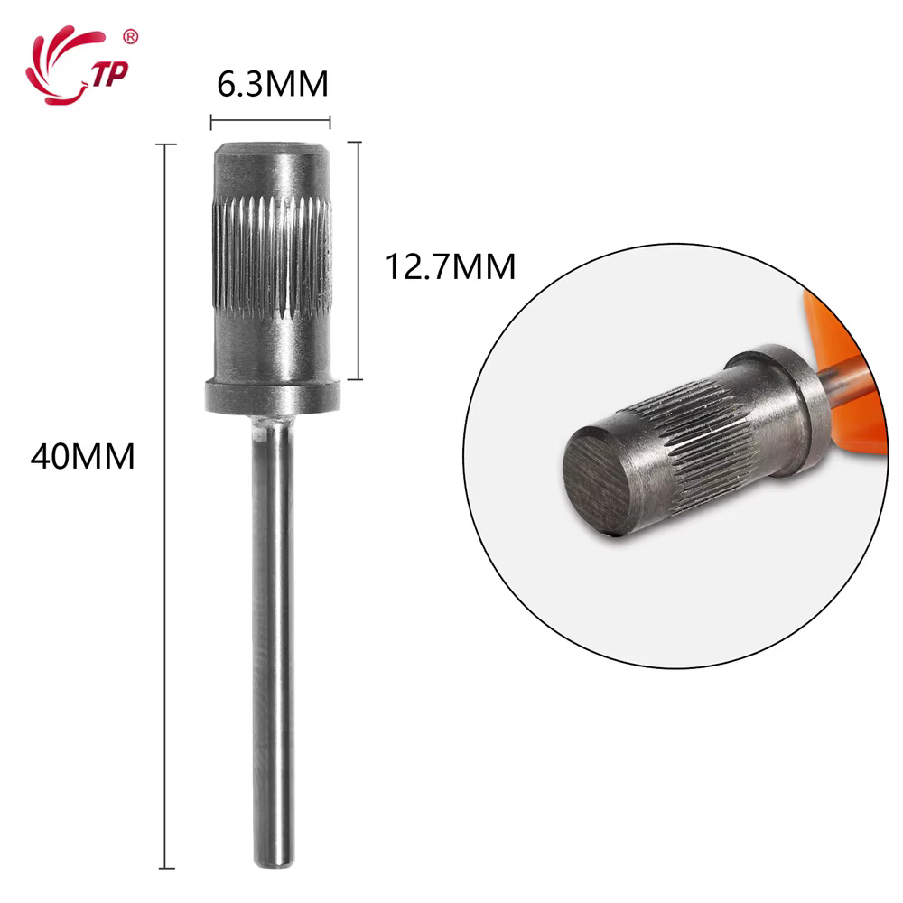 Foret à ongles en acier inoxydable, capuchon de meulage de pédicure, outils professionnels pour Salo