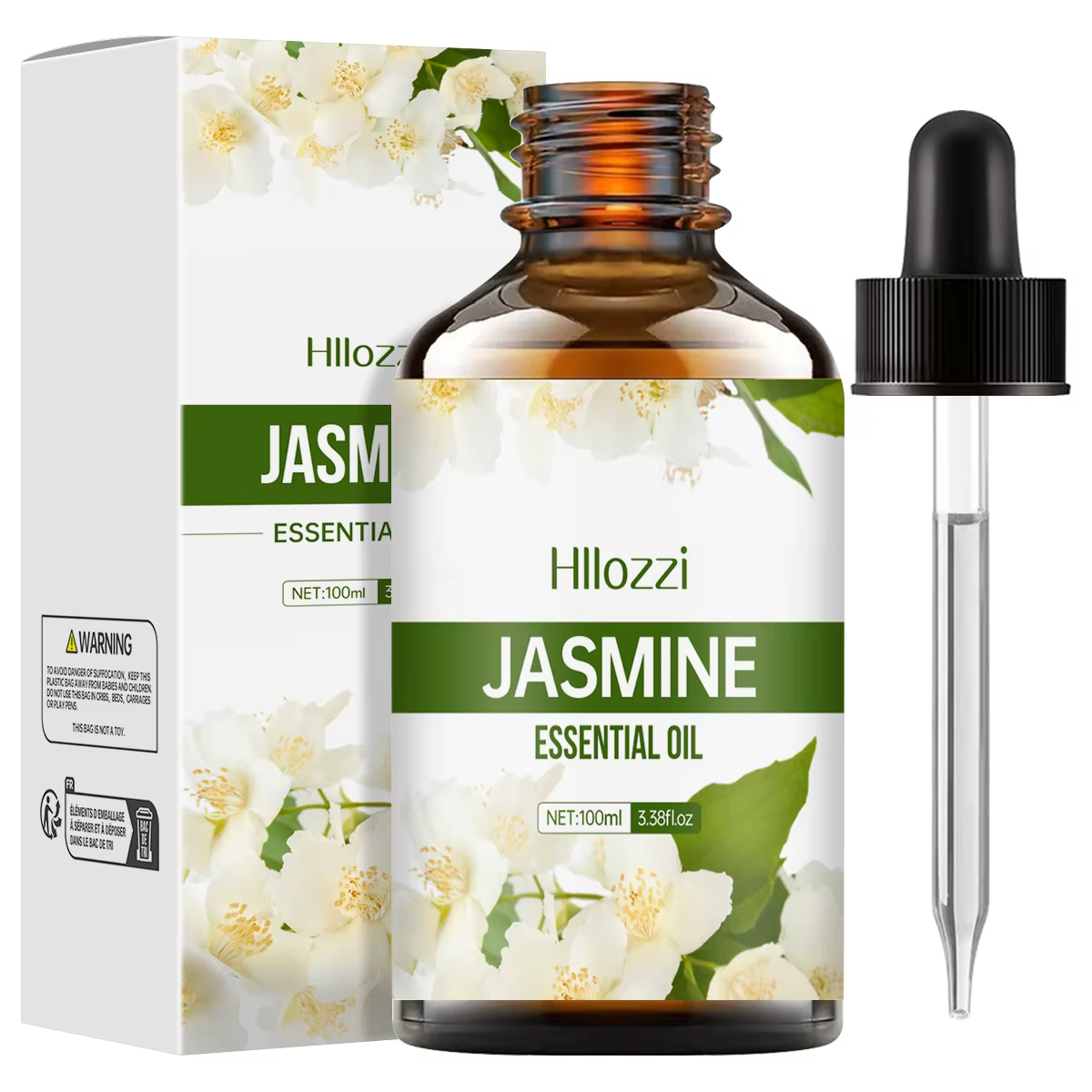 Huile essentielle de jasmin pour massage corporel, diffuseur d'aromathérapie, soins de la peau du vi