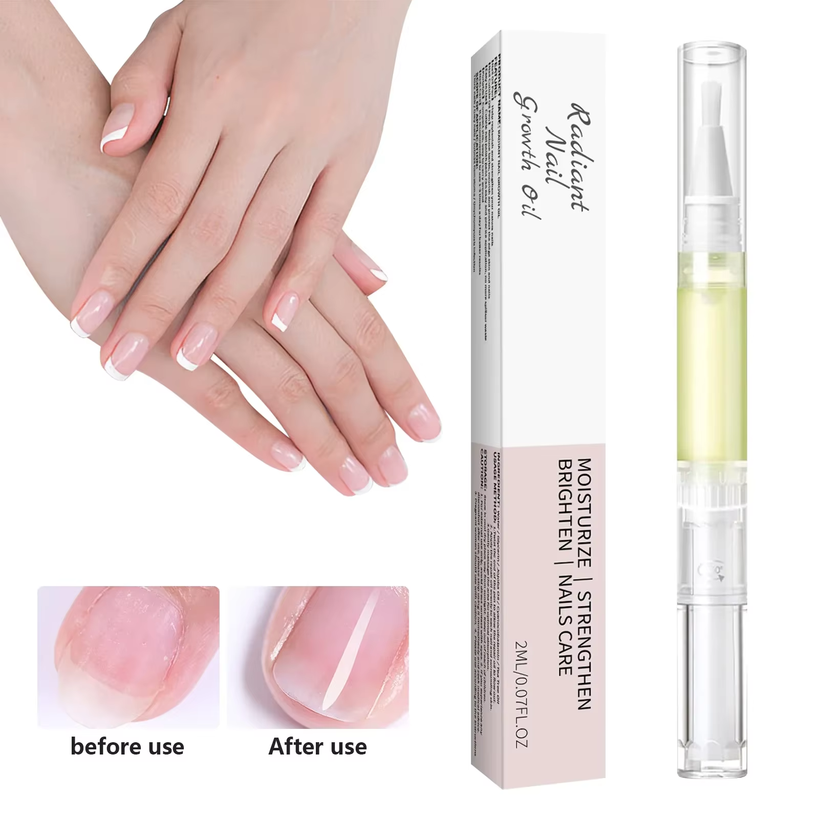 Stylo à huile pour la croissance des ongles, Solution de soin des ongles, pour hydrater, renforcer e