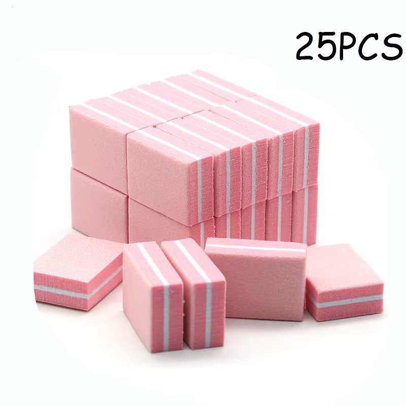 50Pc professionnel Mini ongles Art tampon fichier 100/180 papier de verre manucure conseils soin fic