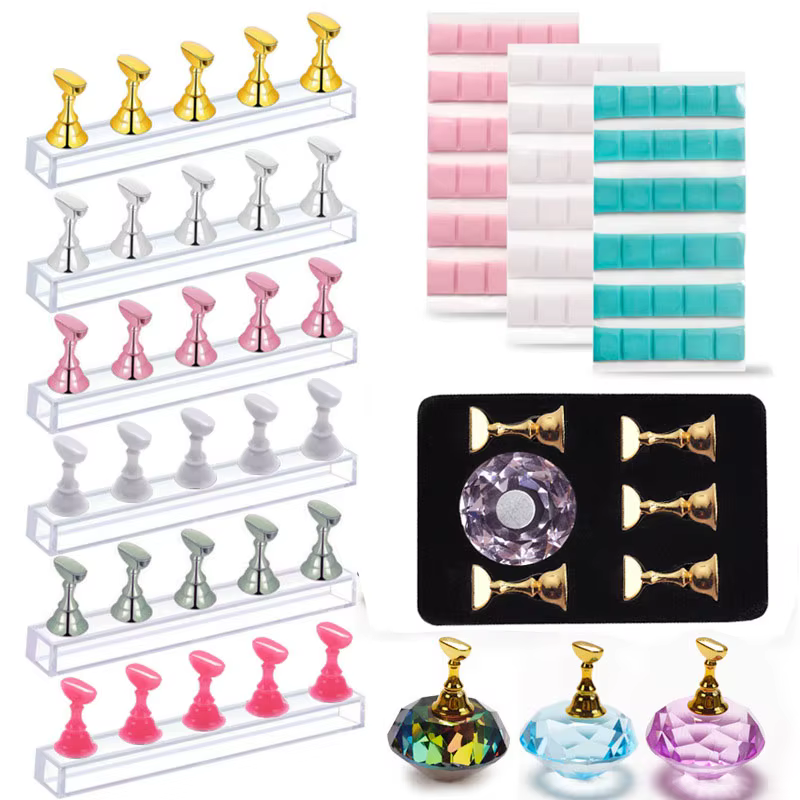 Présentoir magnétique multicolore pour nail art, support pour vernis gel UV, étagère de présentation
