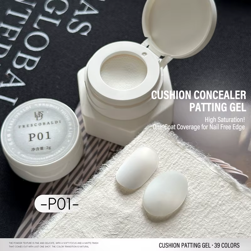 Gel de tapotement à coussin d'air pour ongles, sans rinçage, haute saturation, dégradé de couleurs,