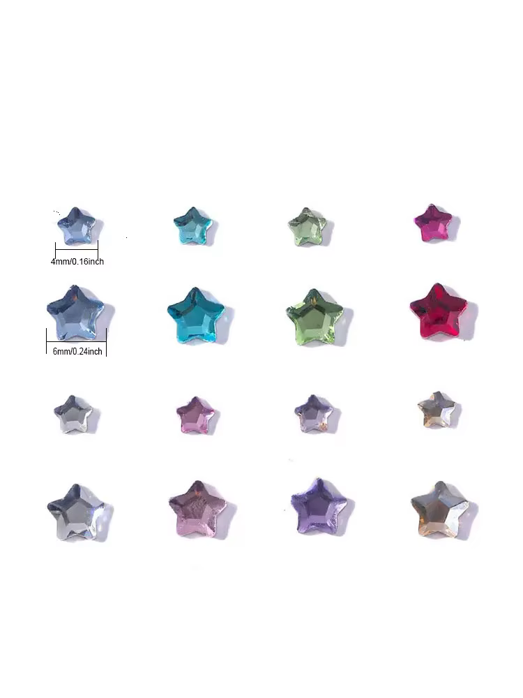 50-300 pièces Mini amour coeur diamant décoration d'ongles Super étincelant fond plat diamant coloré