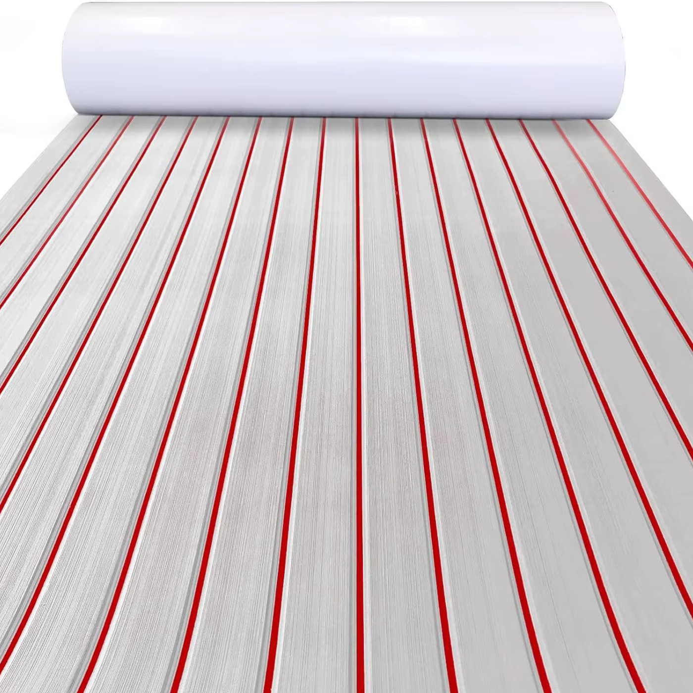 KXKZREN-2400x450mm OligFoam Faux Teck Decking Sheet, Marine Boat Flooring, Sea Deck, Yacht Polymères