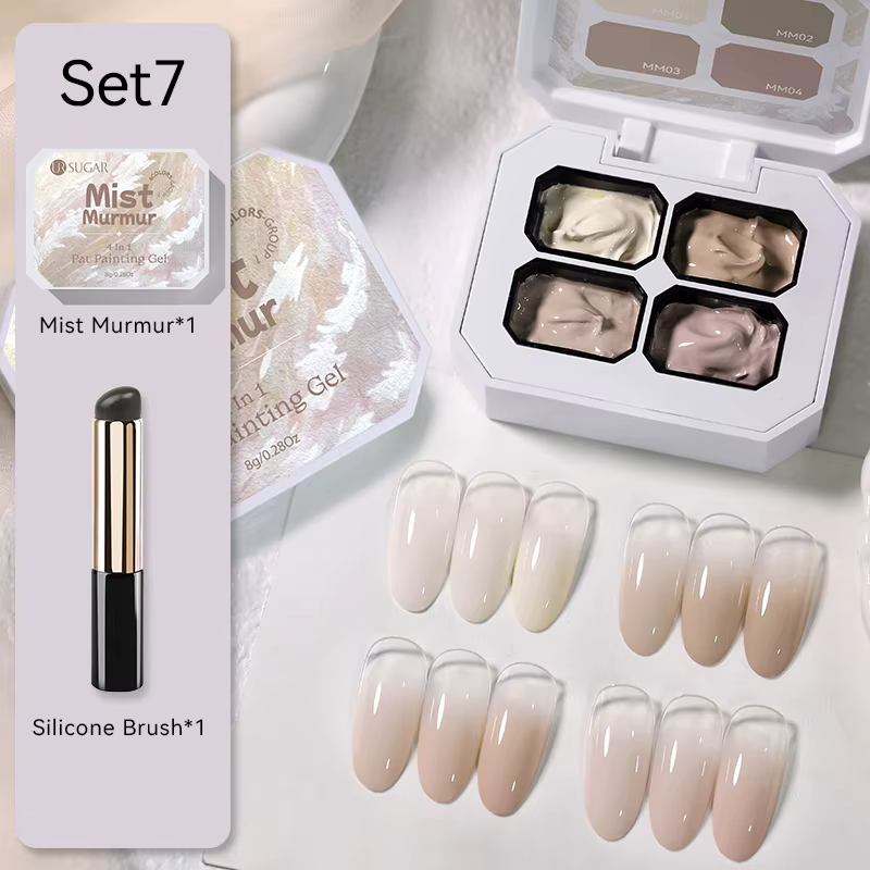 UR SUGAR Pat Gel vernis à ongles ensemble coloré peinture Gel avec brosse manucure ongles estampage 