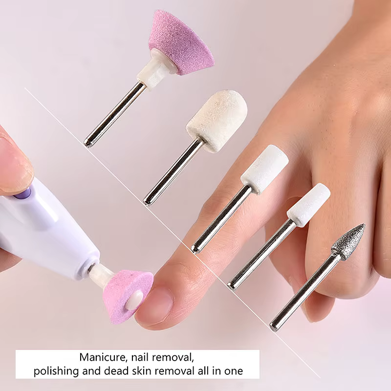 Kit de manucure et pédicure électrique 5 en 1, lime à ongles professionnelle, ponceuse, soin personn