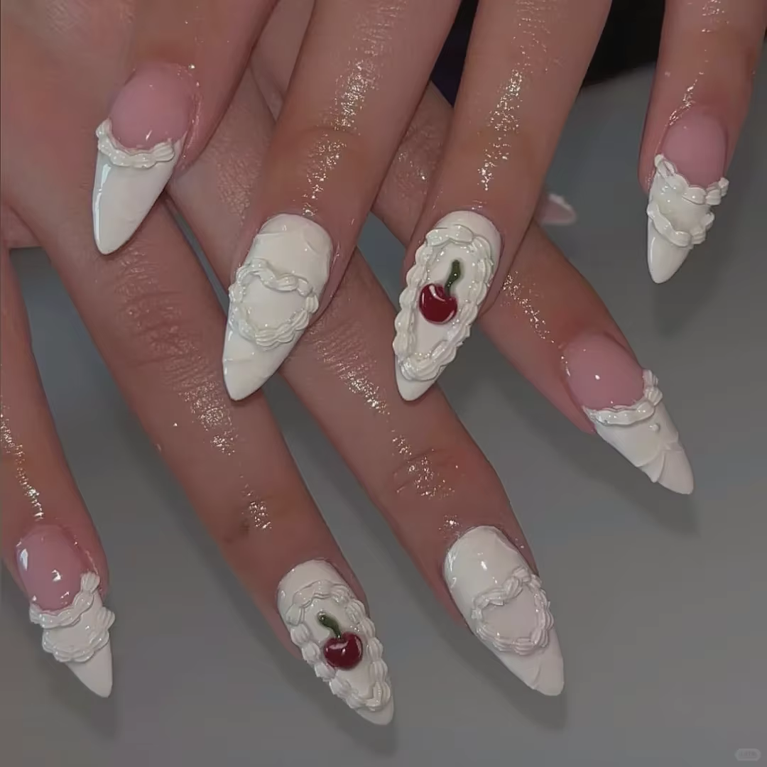 Moule à ongles 3D en Silicone, 6 styles, gâteau crème, sculpture, bricolage, Design, Nail Art, décor