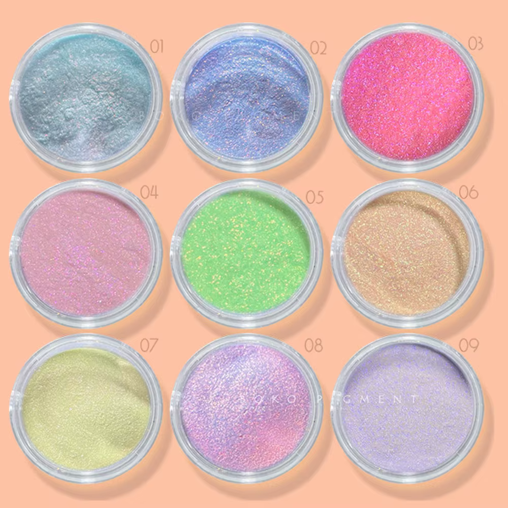 1 pot Chrome caméléon Aurora poudre à ongles effet métallique ongles paillettes Pigment miroir ongle