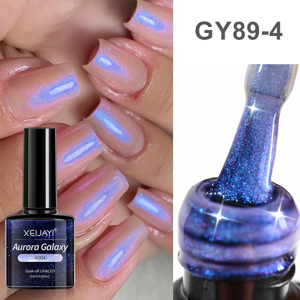 15ml Aurora sirène brillant Gel vernis à ongles paillettes irisée tremper Gel UV vernis Semi-permane