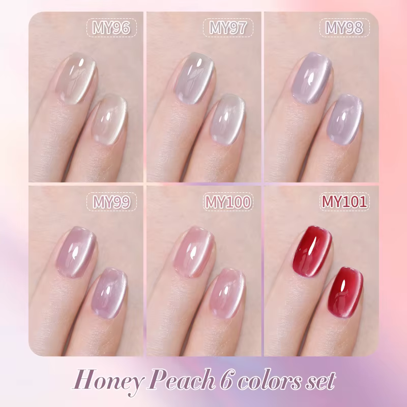 BORN PRETTY – vernis à ongles Gel magnétique en forme de chat, perle de verre scintillante, Flash bl