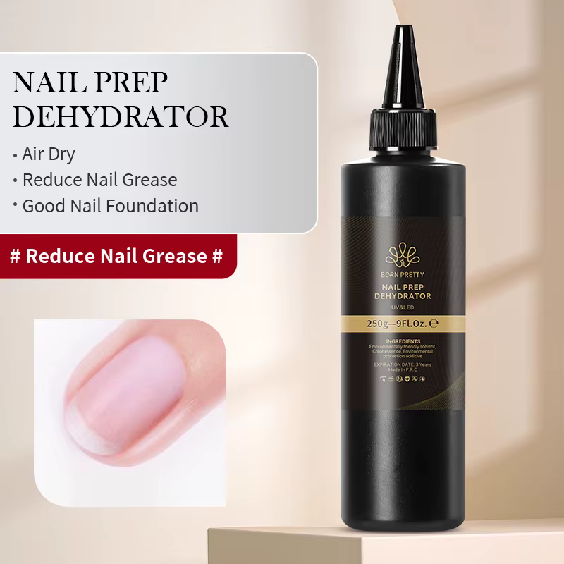 BORN PRTTY 250g déshydrateur de préparation d'ongles sans acide Gel de renfort sec à l'air Super adh
