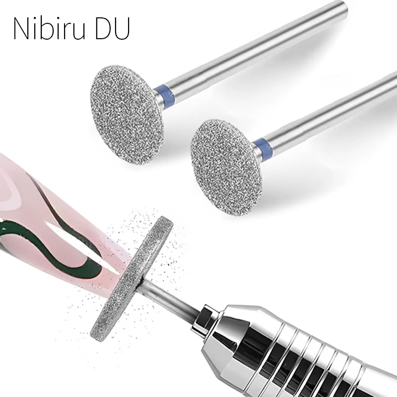 Tête de retrait diamant électrique foret à ongles disque meulage bavure T fraises broyeur coupe-cuti