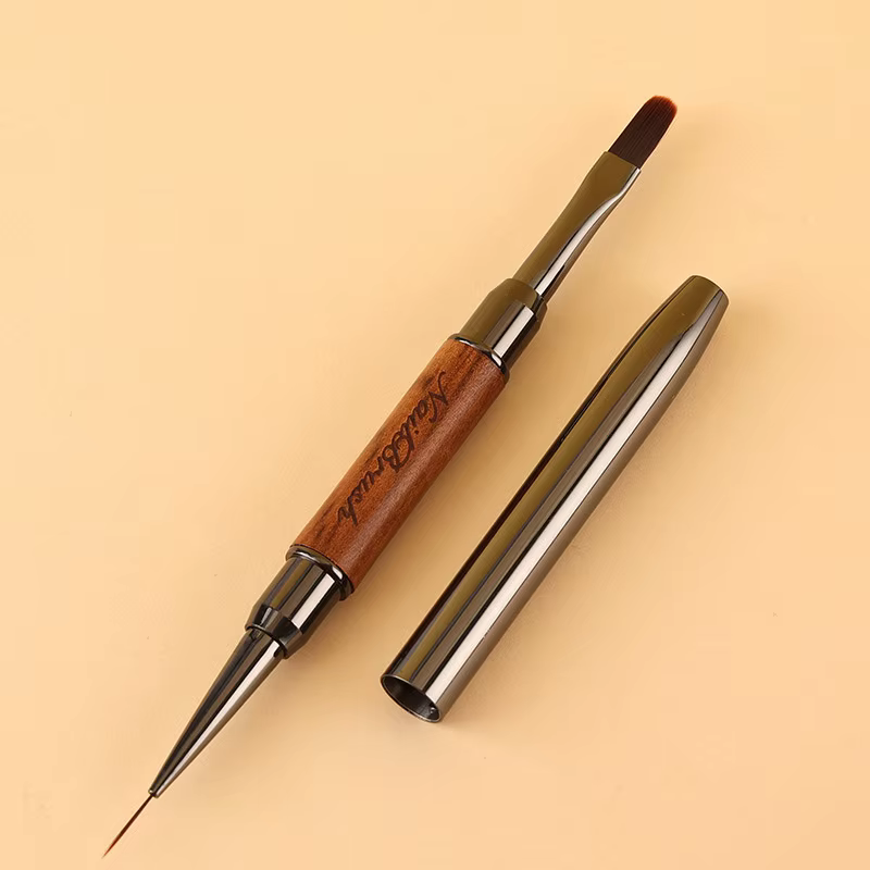 Stylo à ongles Double extrémité, brosse de colle, stylo de photothérapie, brosse de revêtement de Ge