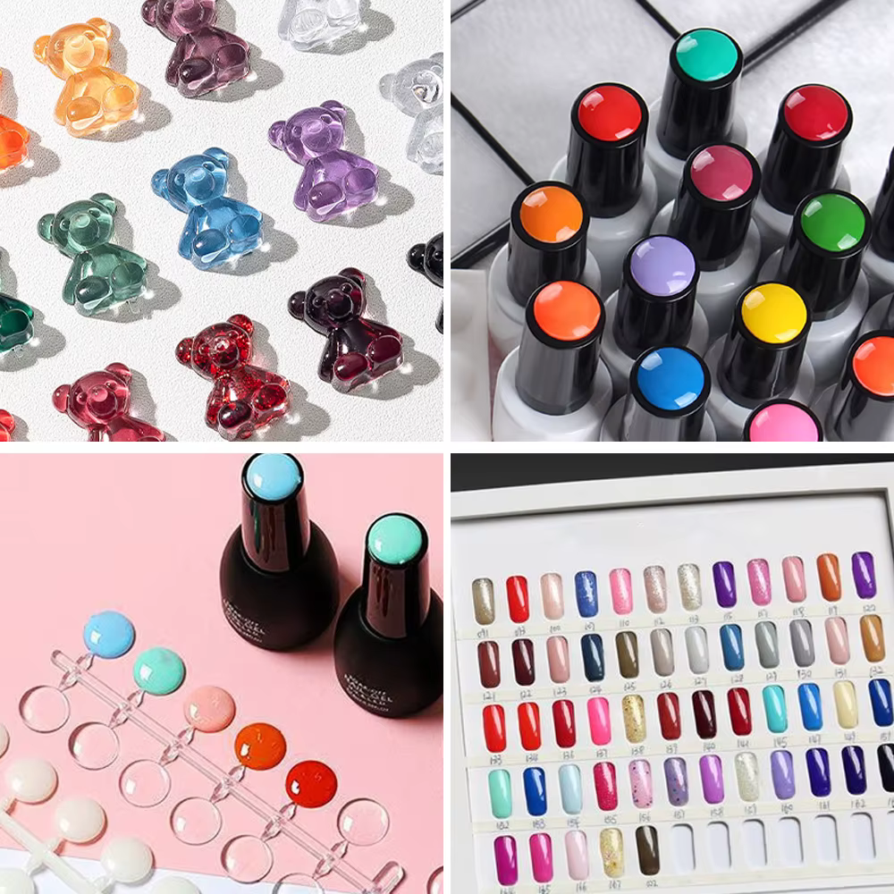 120/240 pièces Pack faux ongles conseils couleur carte pratique affichage montrant étagère outils ma