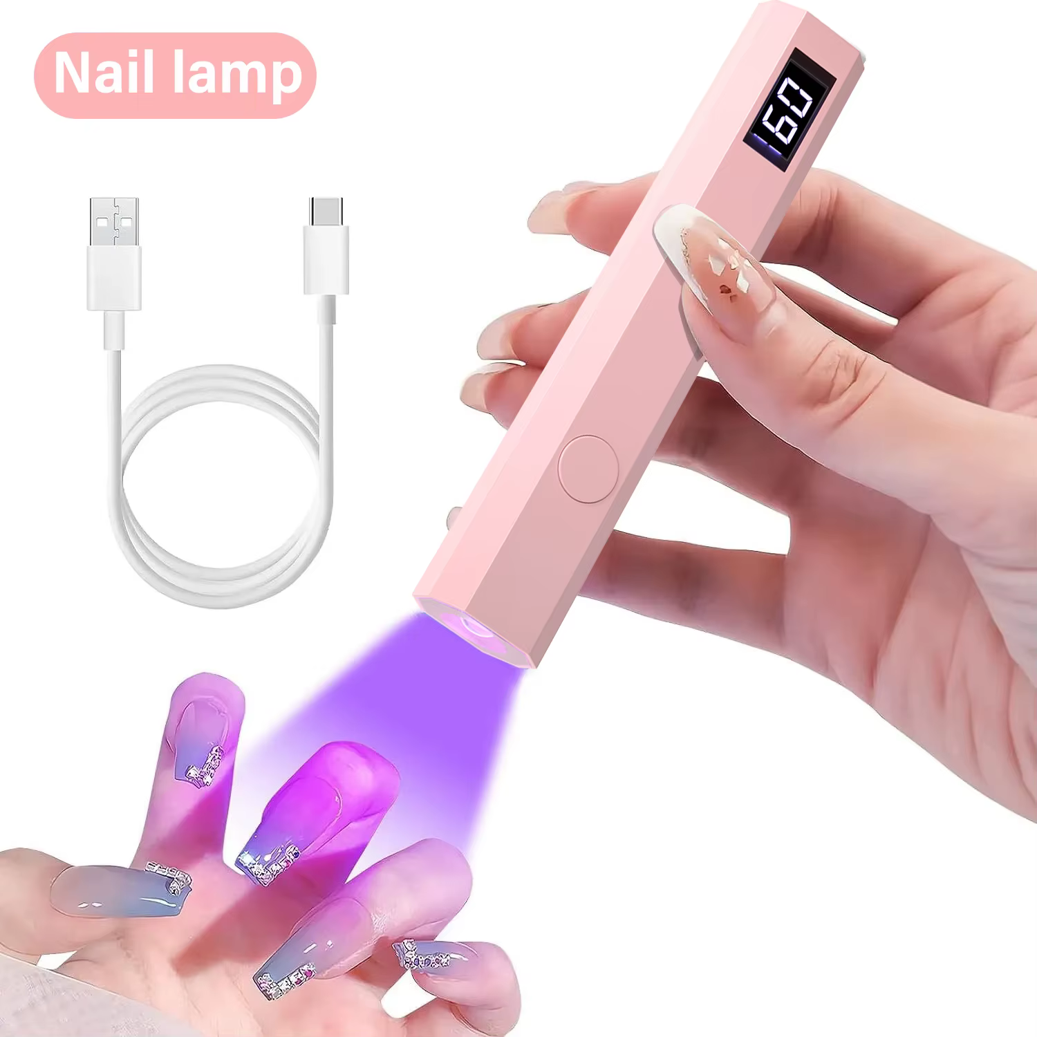 YIKOOLIN pratique lampe sèche-ongles à main UV/LED durcissement des ongles tout le vernis Gel outil 