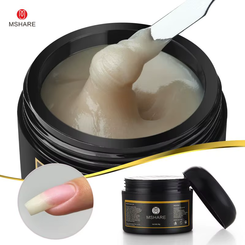 MSHARE 30g aspect naturel Poly ongles acrylique Gel Extensions d'ongles constructeur UV Led Acrylgel