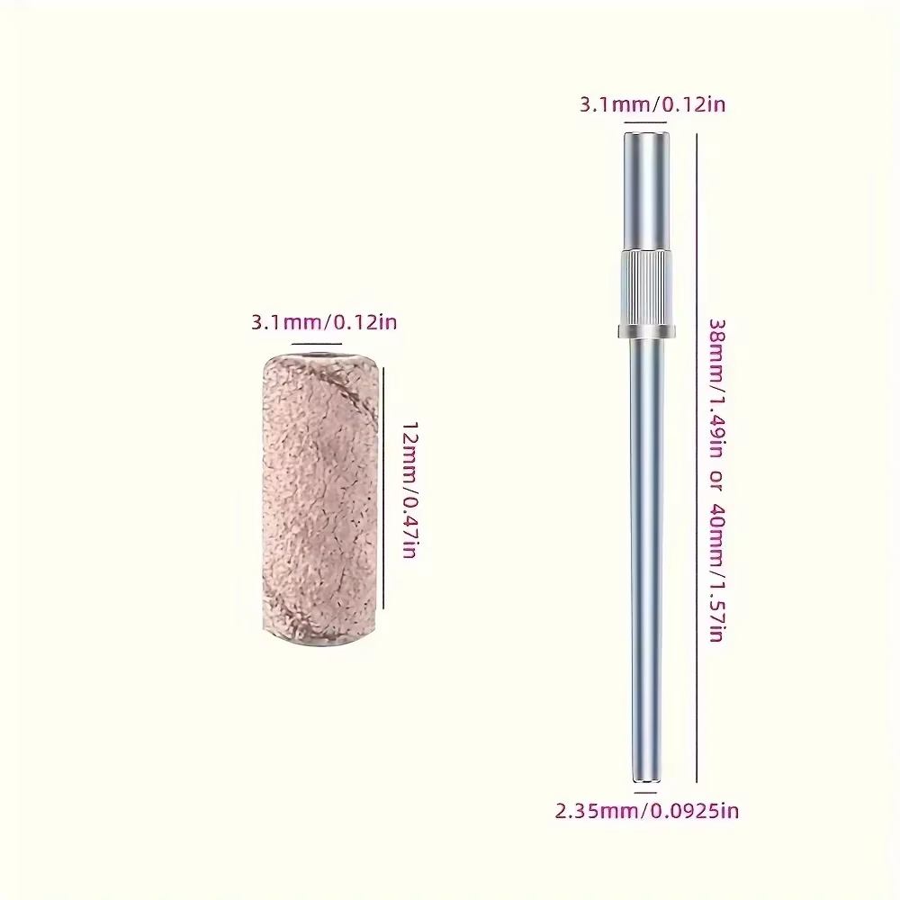Bandes de ponçage professionnelles pour perceuse à ongles, 100 pièces, forets à ongles non parfumés 