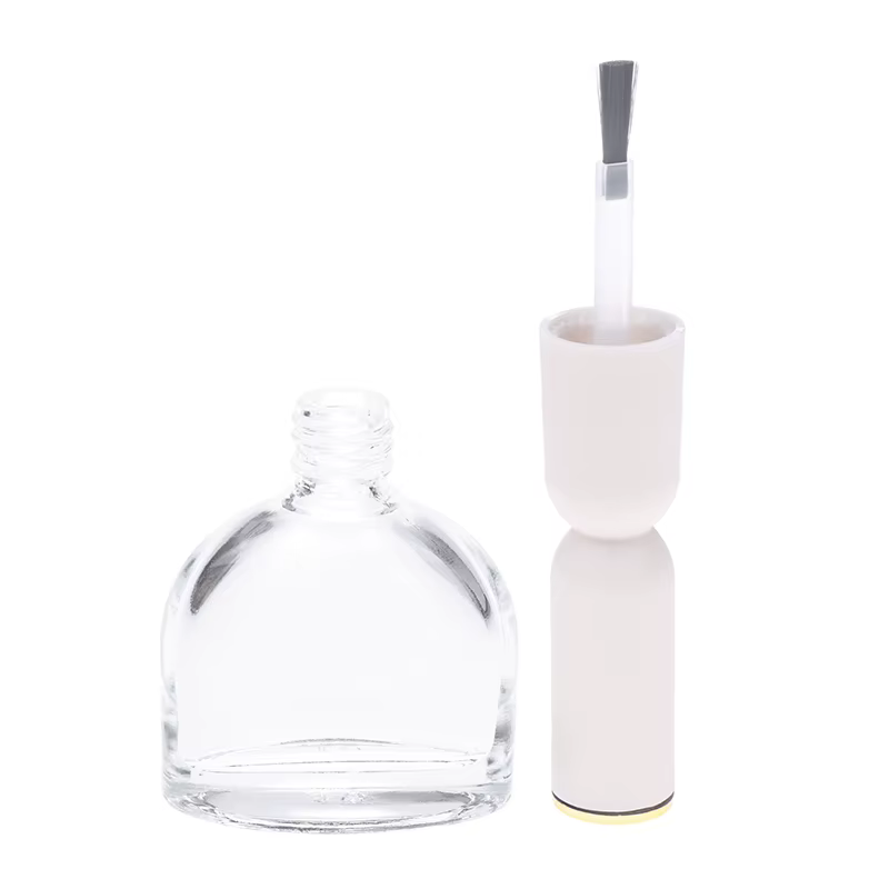 Flacon de vernis à ongles en verre miniature de 13 ml avec pinceaux, emballage vide pour gel, pot co