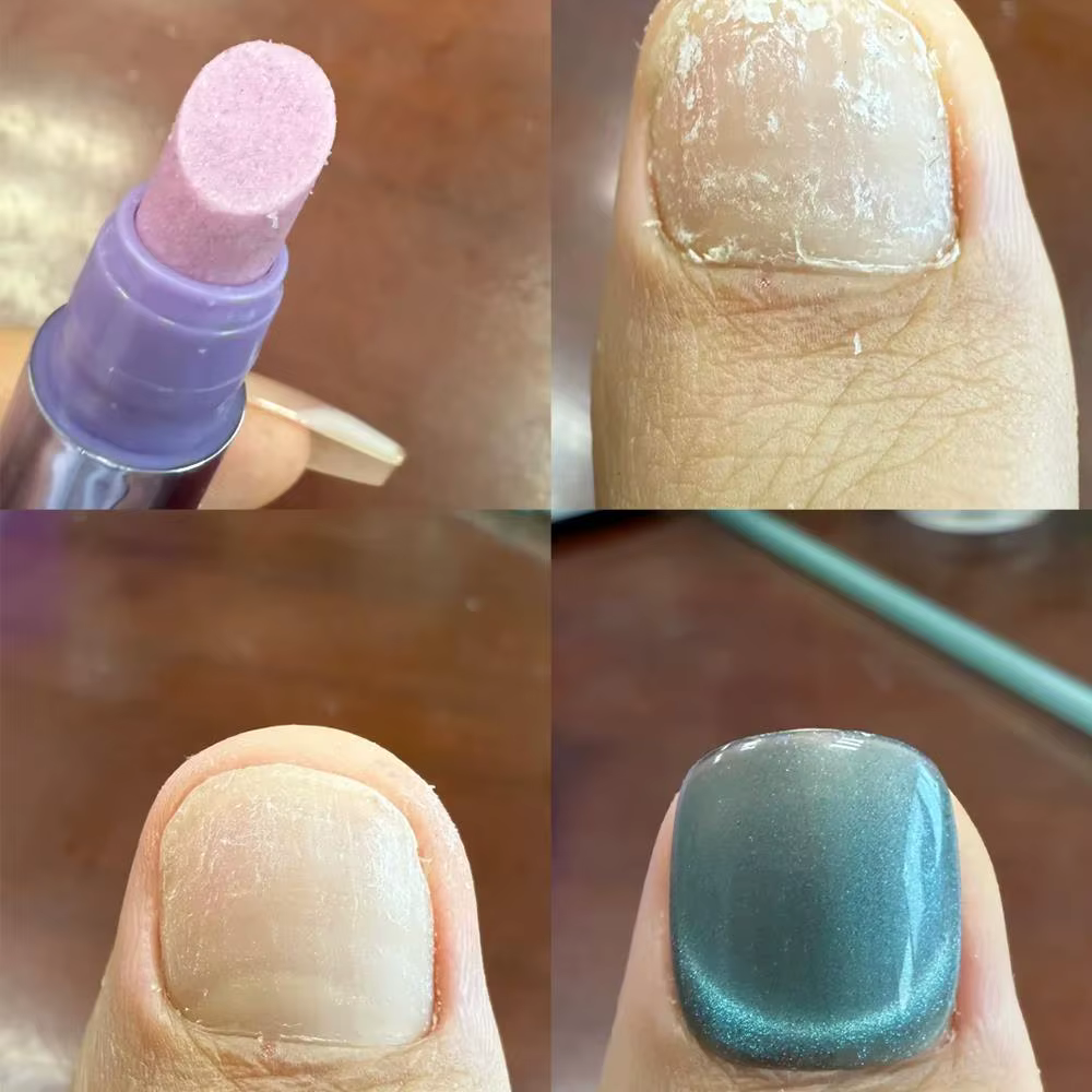 Stylo à huile pour cuticules d'ongles 3 en 1, avec huile nutritionnelle, poussoir pour cuticules, di