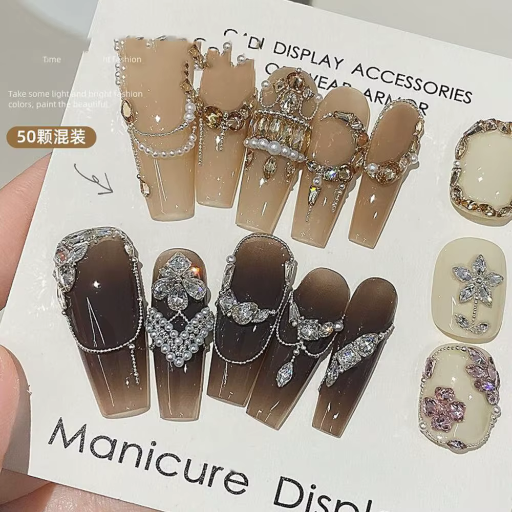 50 pièces taille mixte fond plat Zircon diamant breloques pour ongles 2-3mm pierres précieuses Mini 