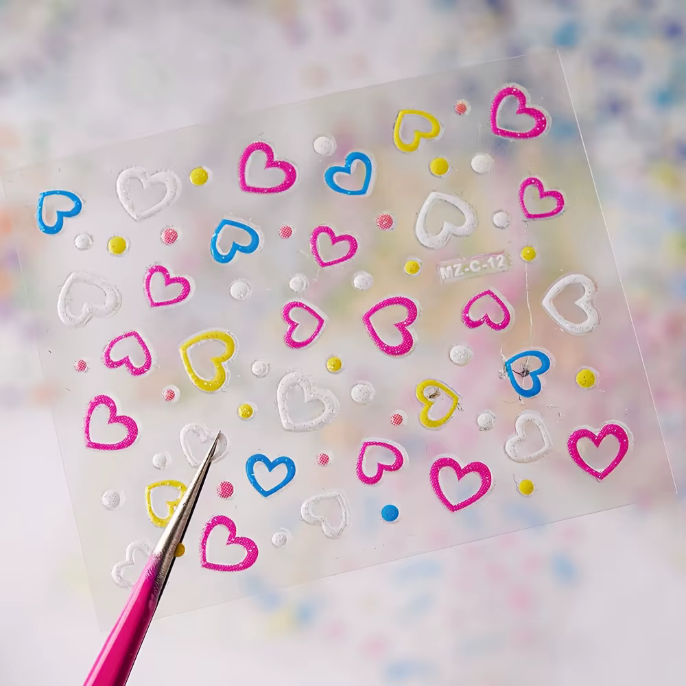 90 feuilles d'autocollants pour ongles en plastique Durable pour femmes, mélange de fleurs de printe