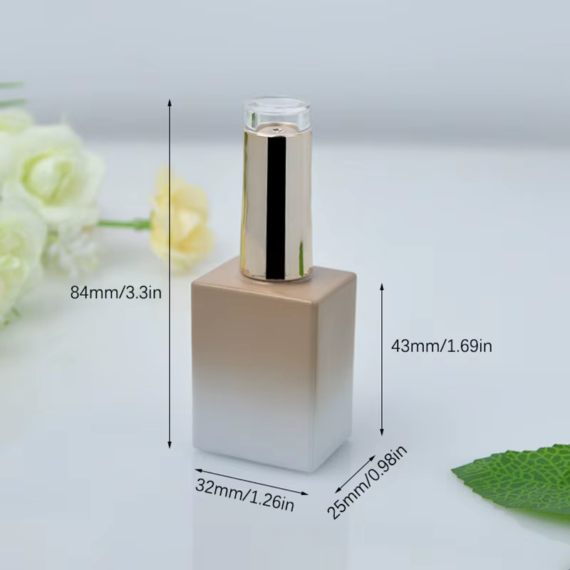 Flacons de vernis à ongles de 15 ml avec pinceau, flacons en verre pour gel à ongles, contenants cos