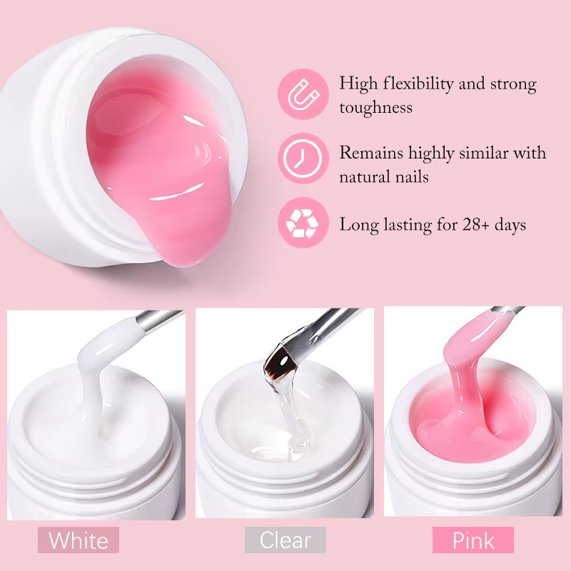 UR SUGAR – vernis à ongles UV LED, gelée d'extension, blanc laiteux, rose clair, 15ml, outils de man