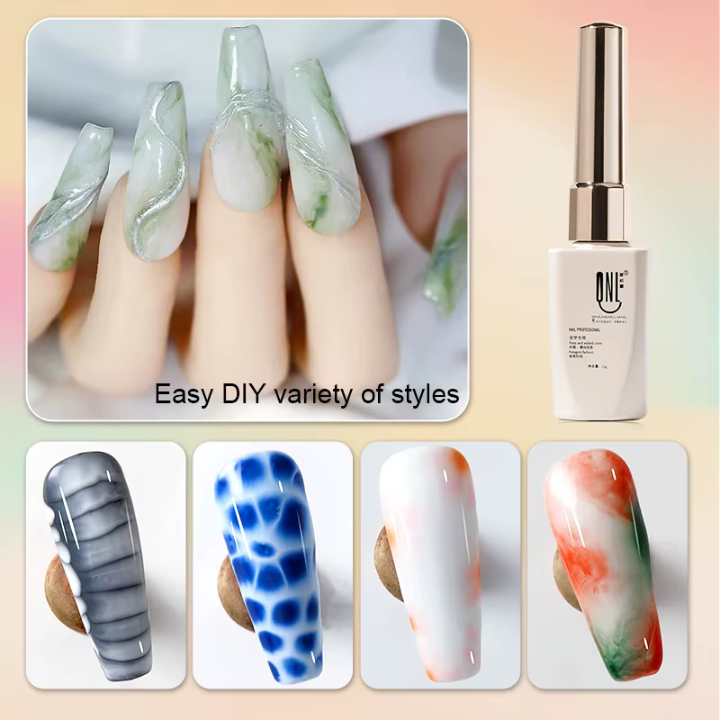 RS NAIL 12ml vernis Gel fleuri clair tremper UV LED Transparent fleur dégradé Gel Nail Art Semi Perm
