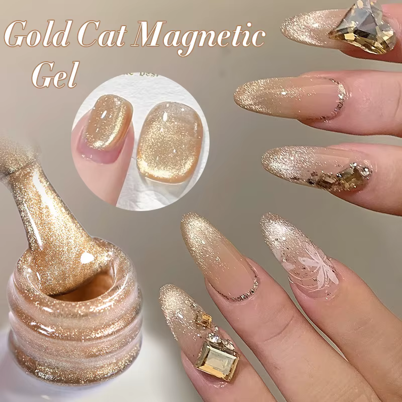 BORN PRETTY 10ml chat Gel magnétique scintillant Semi Permanent tremper manucure Gel UV vernis à ong
