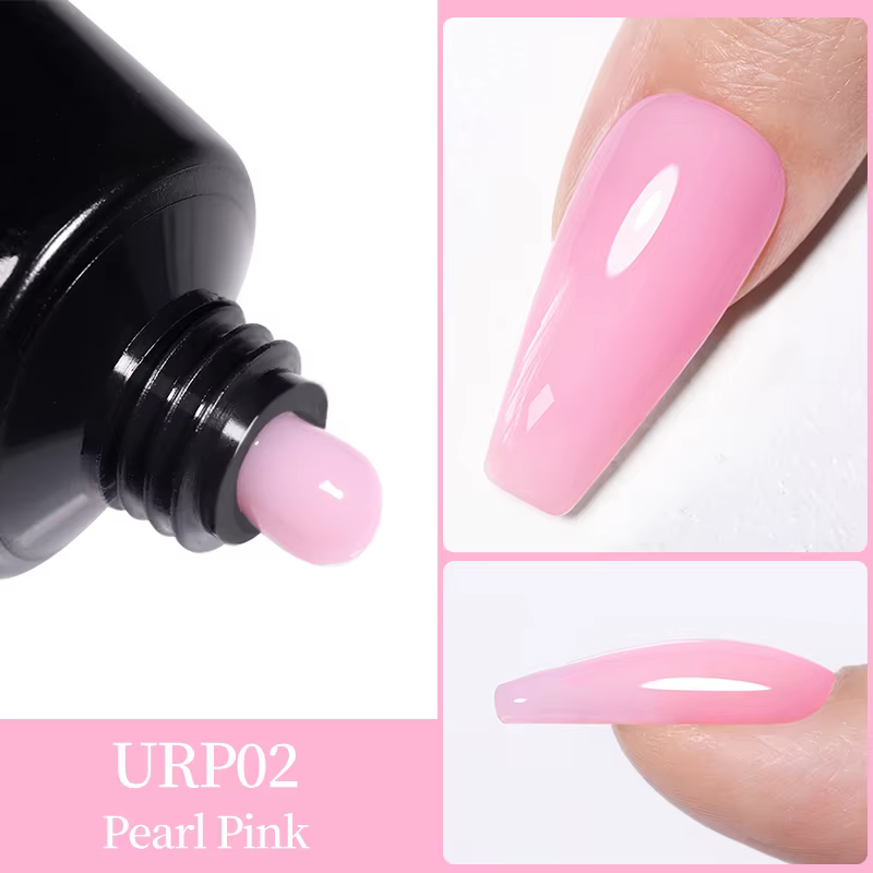 UR SUGAR 1/2 pièces 15ml Gel d'extension d'ongle tremper UV LED acrylique cristal blanc clair Gel nu