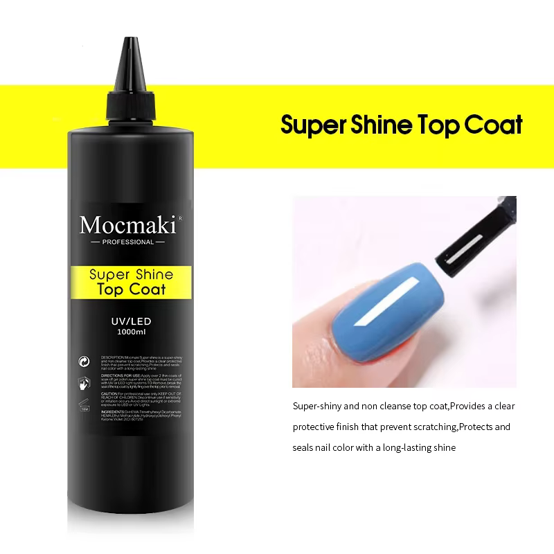 Mocmaki-Verhéritage à Ongles Gel UV Professionnel, Couche de Base et de Finition, Sans Essuyage, Sem