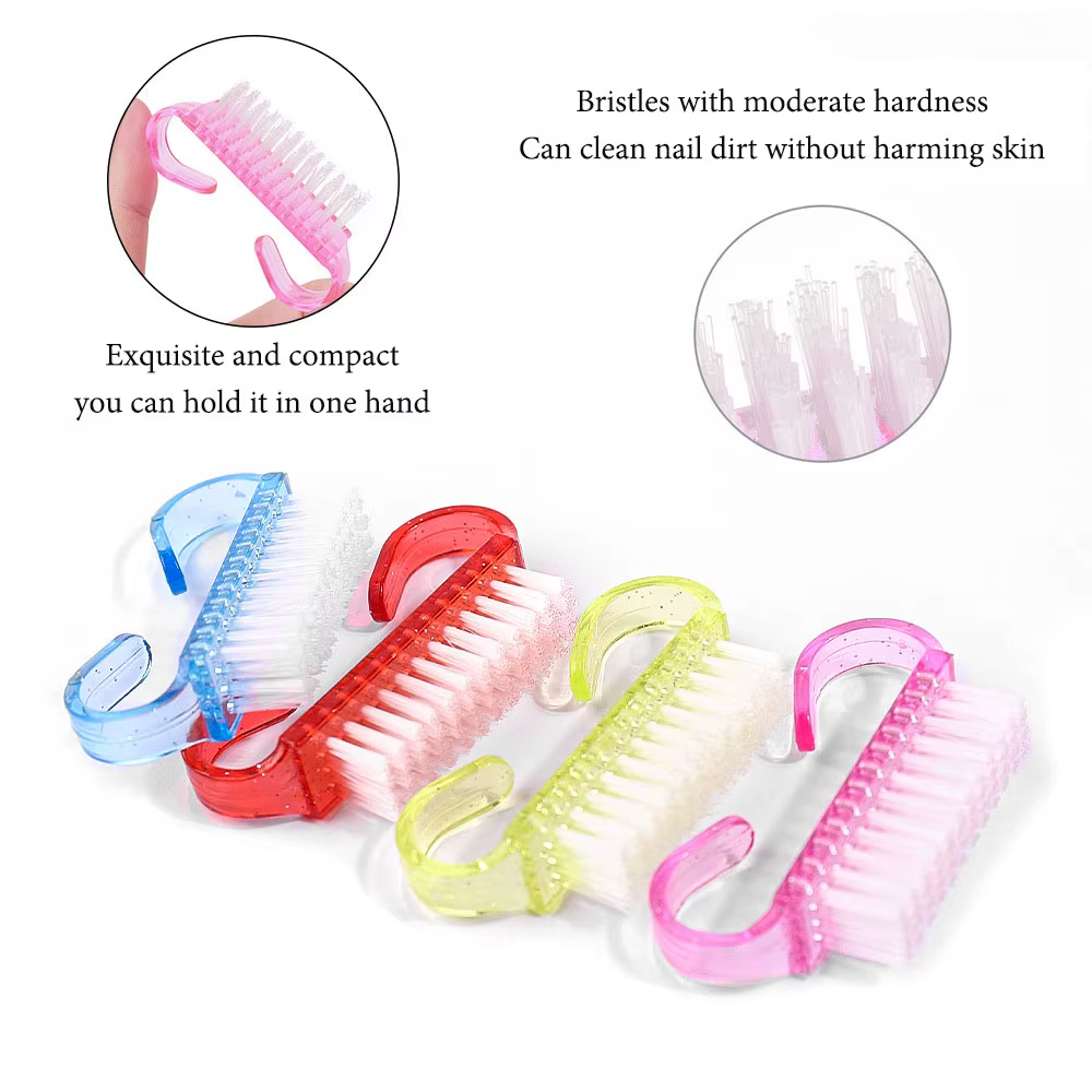 Brosses à ongles en plastique, mélange de documents, livres de récurage à la main, nettoyeur de pous