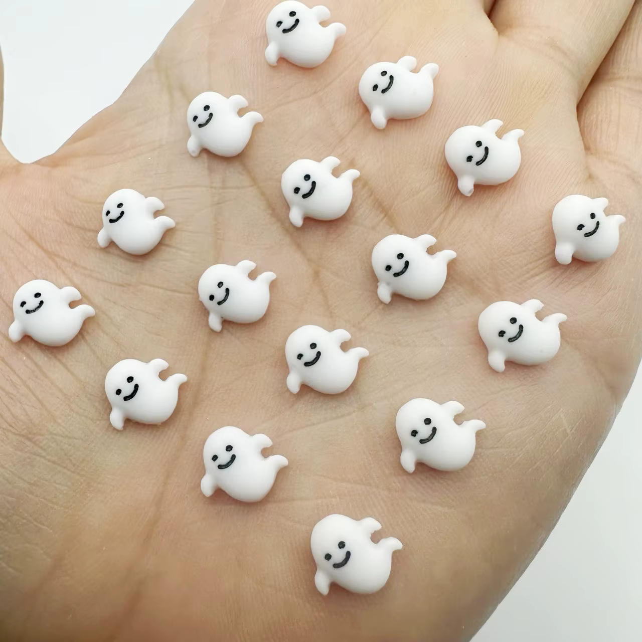 MIni mesurost-Breloques en résine pour ongles, accessoires de décoration pour Halloween, 20 pièces, 