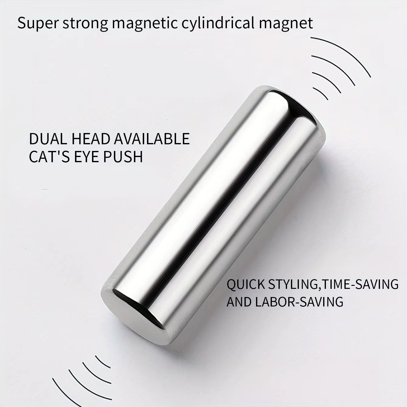 Stylo magnétique rond pour vernis Gel œil de chat, 3X1cm, pour peinture des ongles 3D, bâton magnéti