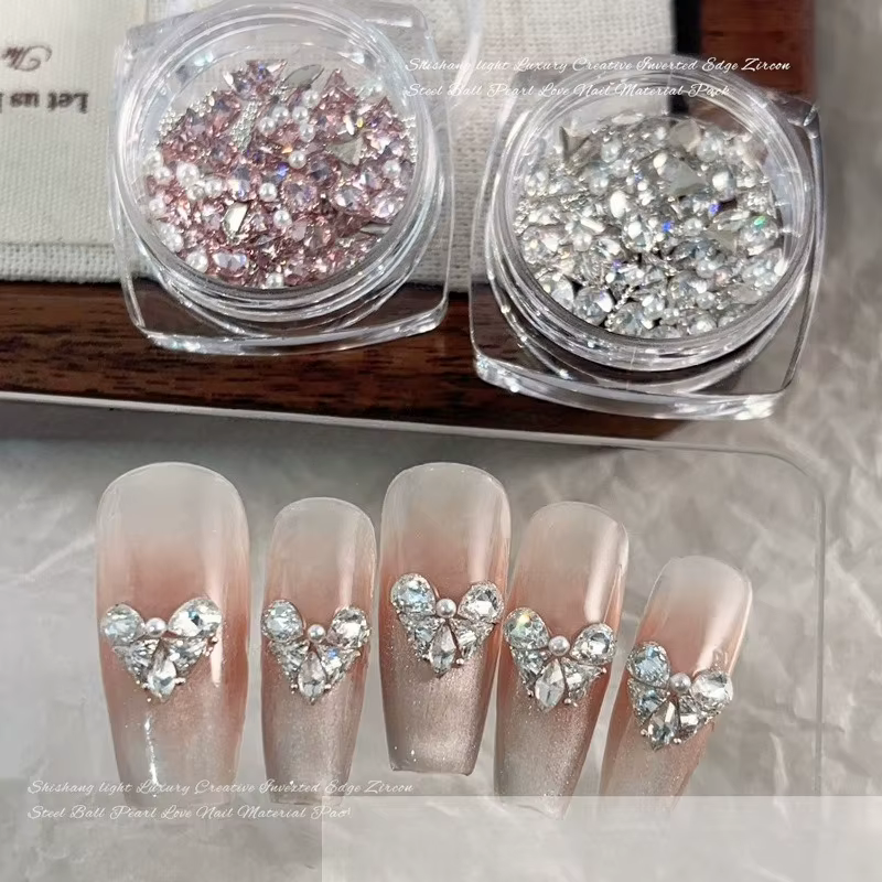 100 pièces 3D Mini Zircon Nail Art strass cristal diamant accessoires pour paillettes manucure fourn