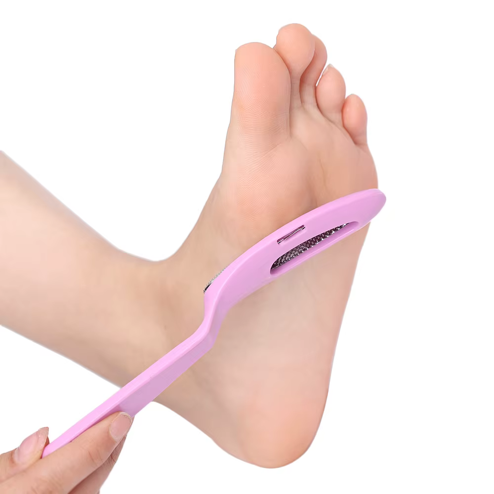 Limes à pieds à Double tête, brosse professionnelle pour l'élimination des peaux mortes, dissolvant