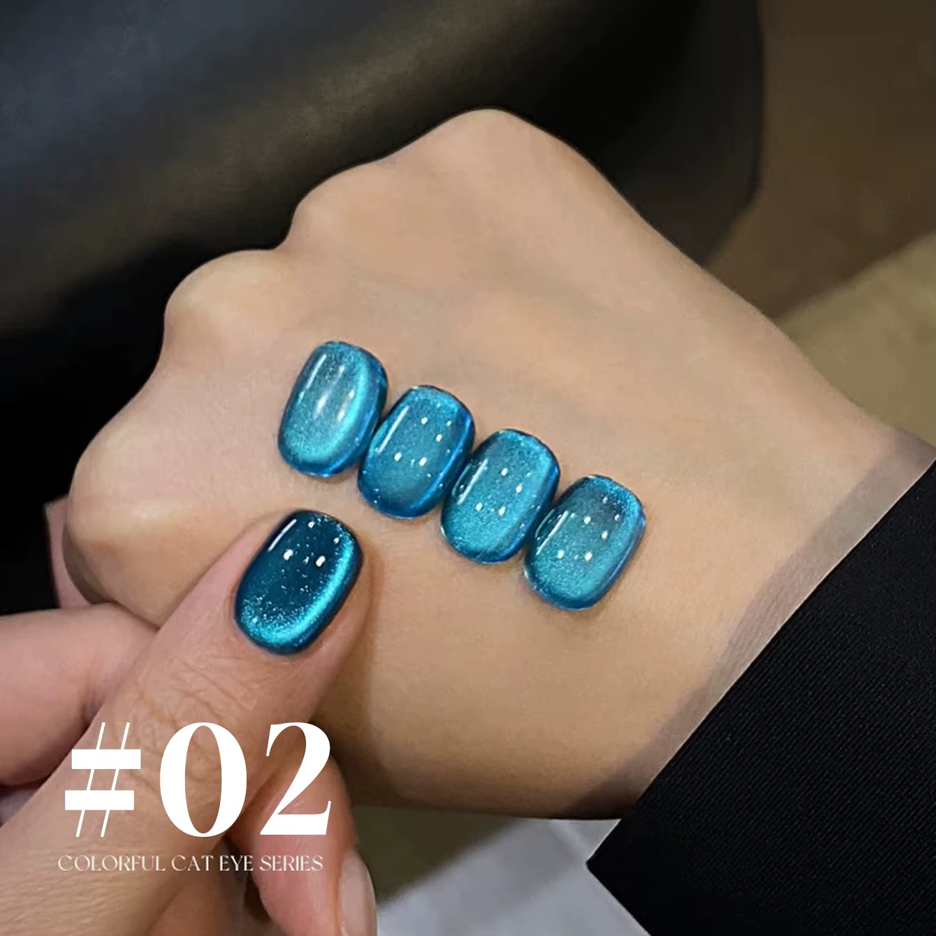 MIANEL 12ML 2026 Nouveau Vernis à Ongles Gel Magnétique Effet Œil de Chat Perles de Verre Bleues Ver