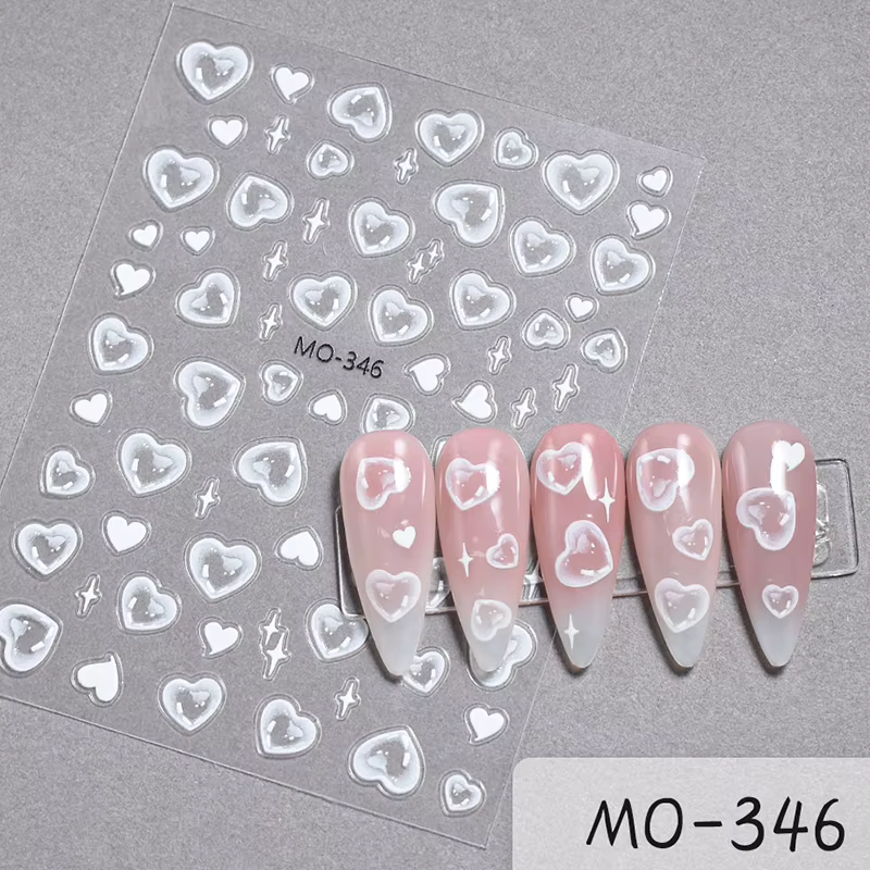 Autocollants de décoration pour ongles, décalcomanies de manucure, nail art, bulle d'eau, sirène, co